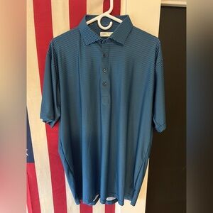 Collars & Co Featherweight Flex Polo; Large Relaxed; Woodmont